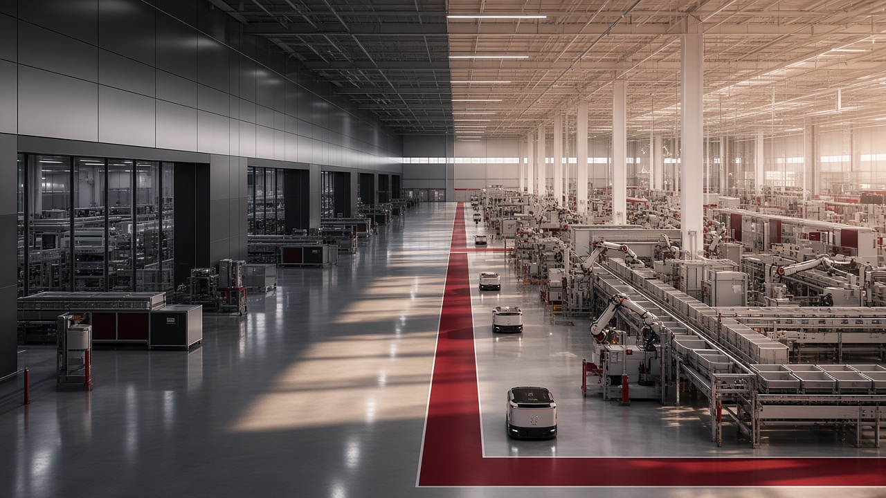 Automated fulfillment centre preparing ocean freight for inland completion